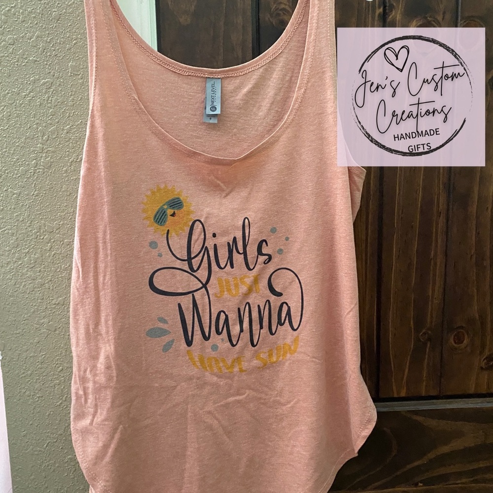 Womens tank, size S, Very soft Next Level brand, sublimated, new